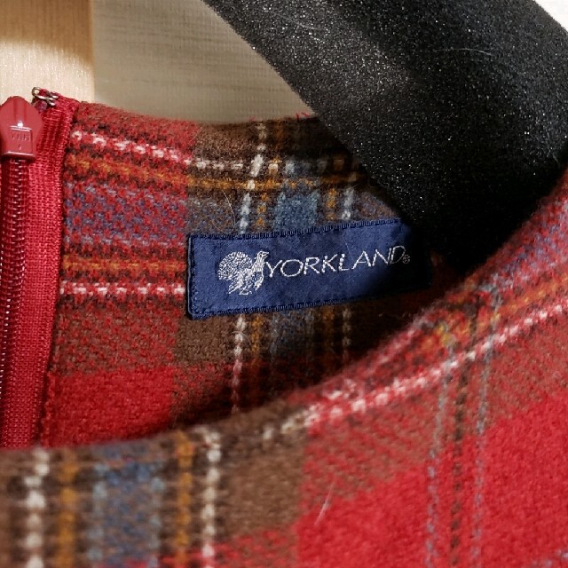Yorkland - yorkland 赤チェックワンピースの通販 by ナツ's shop