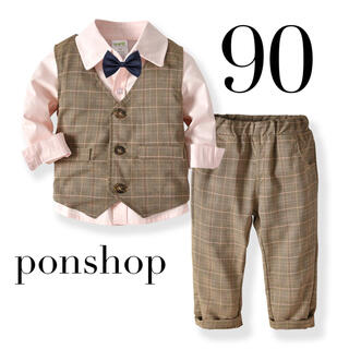男の子フォーマルスーツ　90(ドレス/フォーマル)
