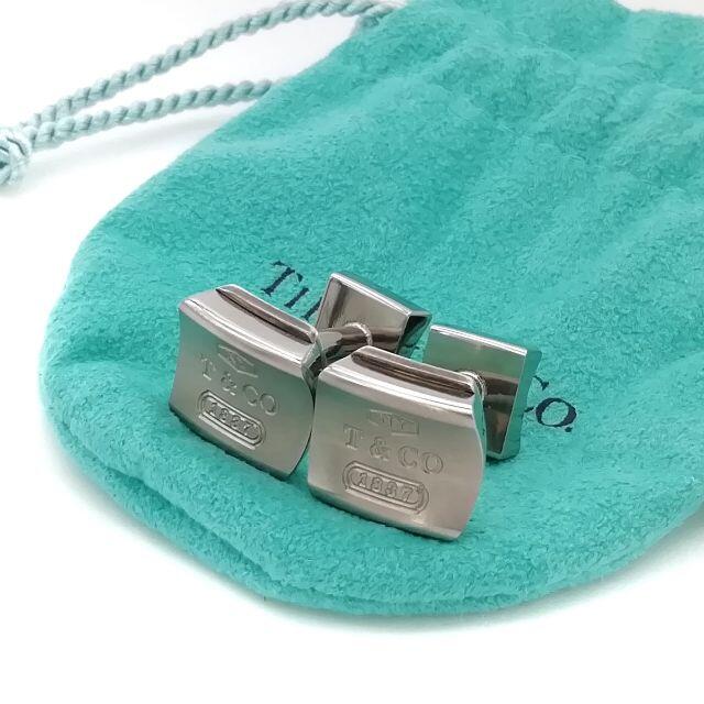 Tiffany & Co. - 希少 美品 ティファニー スクエア チタン シルバー