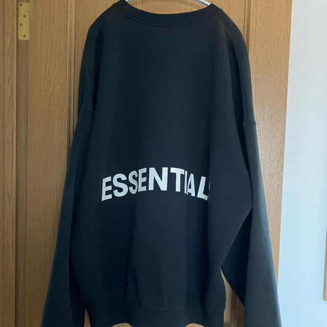 FEAR OF GOD(フィアオブゴッド)のfear of god essential バックロゴトレーナー ブラック XL メンズのトップス(スウェット)の商品写真