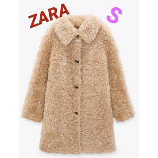 ザラ(ZARA)の☆新品・未使用★1/26限定★S☆ZARA フェイクファーコート ☆タグ付き☆(毛皮/ファーコート)