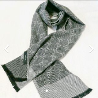 Gucci - 【新品未使用】GUCCI リバーシブル ストール マフラーの通販