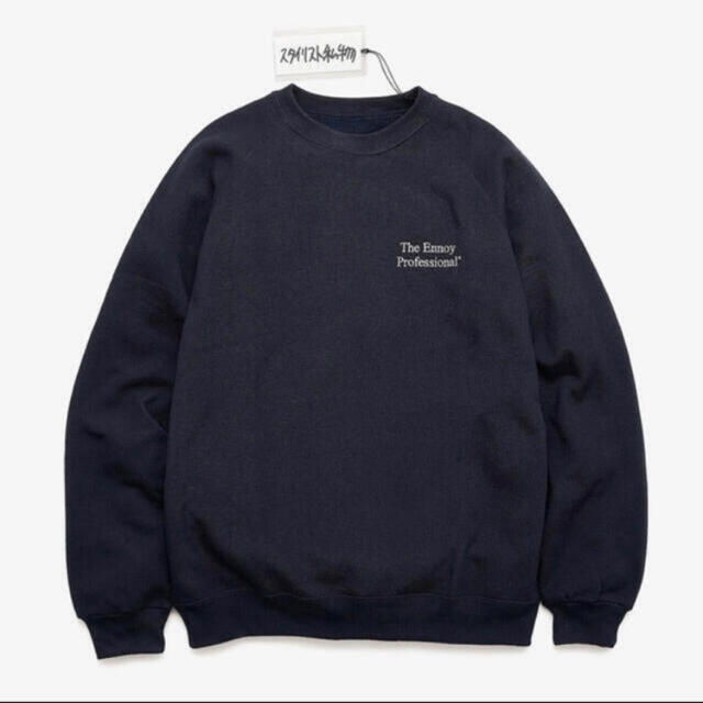 ennoy × スタイリスト私物 クルースウェット NAVY XLスウェット