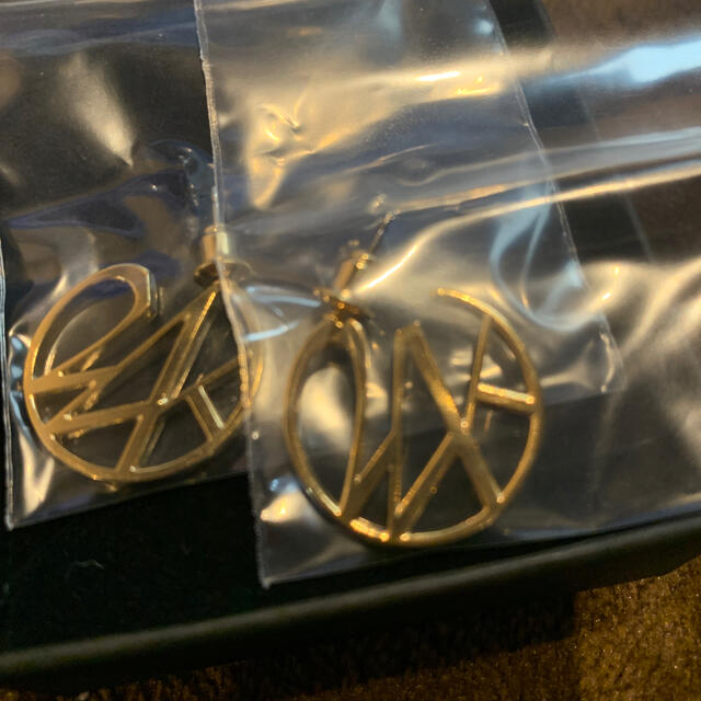 24karats(トゥエンティーフォーカラッツ)の24karats standard logo earring gold メンズのアクセサリー(ピアス(両耳用))の商品写真