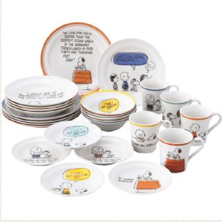 スヌーピー(SNOOPY)の【お値下げ中】新品　スヌーピー　ヴィンテージ　２５ピースセット　食器　マグカップ(食器)