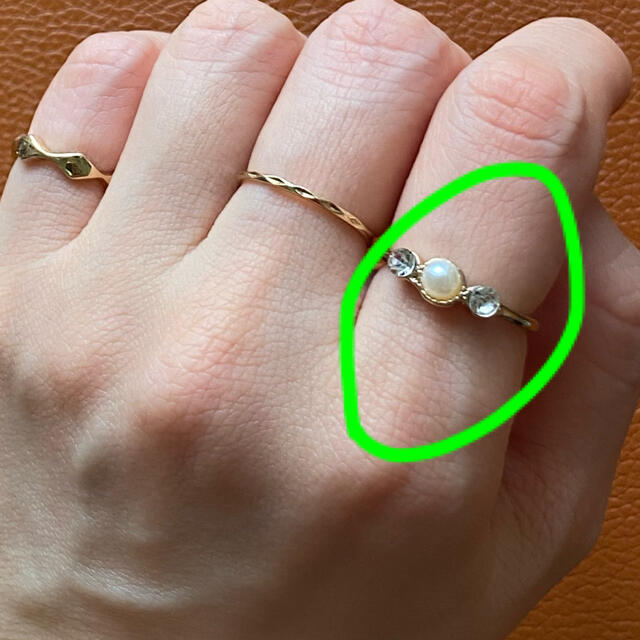 パールリング レディースのアクセサリー(リング(指輪))の商品写真