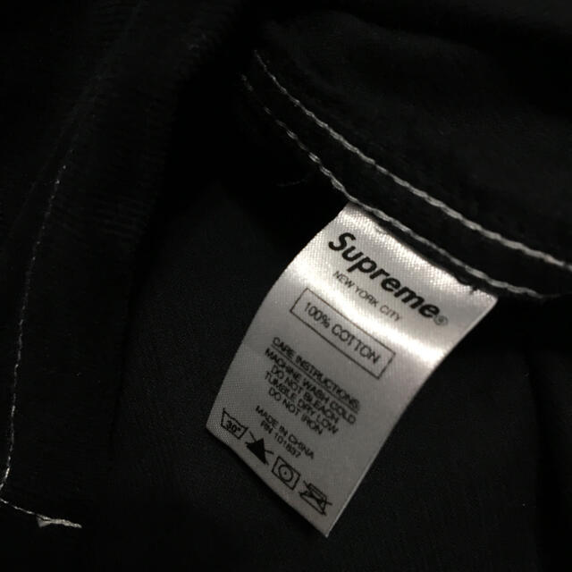 Supreme(シュプリーム)のsupreme Corduroy Half Zip Shirt ブラック L メンズのトップス(シャツ)の商品写真