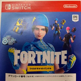 ニンテンドースイッチ(Nintendo Switch)のフォートナイト　スペシャルセット コード　ワイルドキャットバンドル(家庭用ゲームソフト)