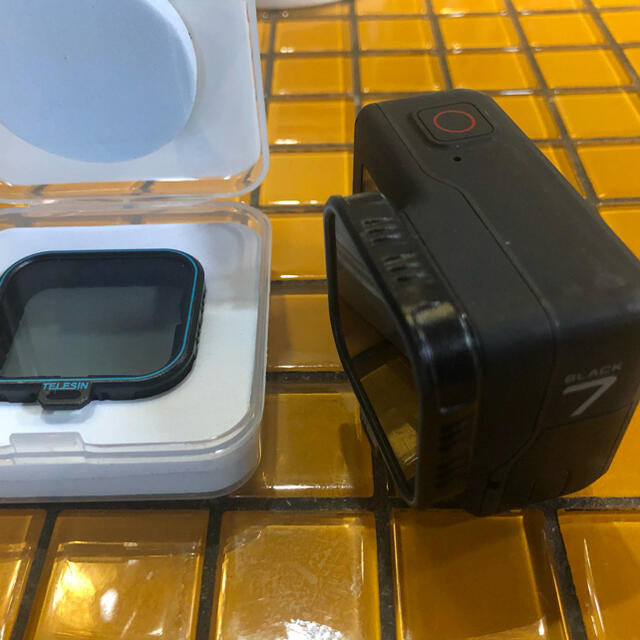 GoPro(ゴープロ)の中古　Gopro hero 7 black 6 5 cpl レンズ　フィルター スマホ/家電/カメラのカメラ(その他)の商品写真