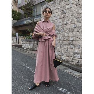 アメリヴィンテージ(Ameri VINTAGE)の専用GENTLEWOMAN OVERLAP DRESS／AMERI(ロングワンピース/マキシワンピース)