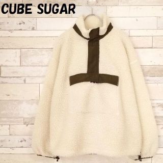 キューブシュガー(CUBE SUGAR)の購入者ありキューブシュガー ハーフジップ ボアプルオーバー サイズM レディース(その他)