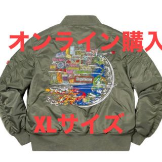 シュプリーム(Supreme)の20aw supreme Globe MA-1(フライトジャケット)