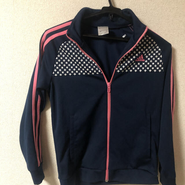 adidas(アディダス)の【あんち様お取り置き中】adidas ジャージ　150cm キッズ/ベビー/マタニティのキッズ服女の子用(90cm~)(ジャケット/上着)の商品写真