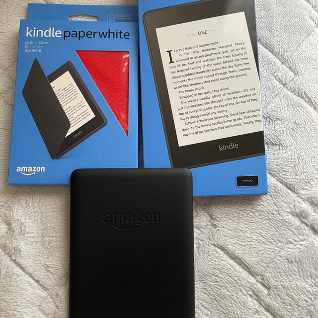 Kindle Paperwhite  レザーカバーセット スマホ/家電/カメラのPC/タブレット(電子ブックリーダー)の商品写真