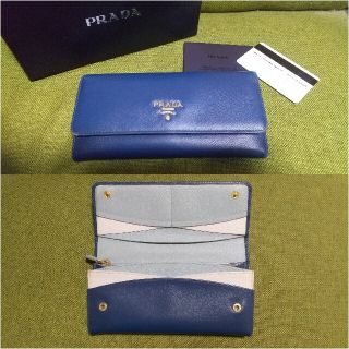 プラダ(PRADA)の【中古品】PRADA サフィアーノレザー長財布(財布)