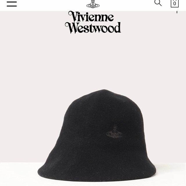 Vivienne Westwood ORB刺繍 バスククロッシェ　バケットハット レディースの帽子(ハット)の商品写真