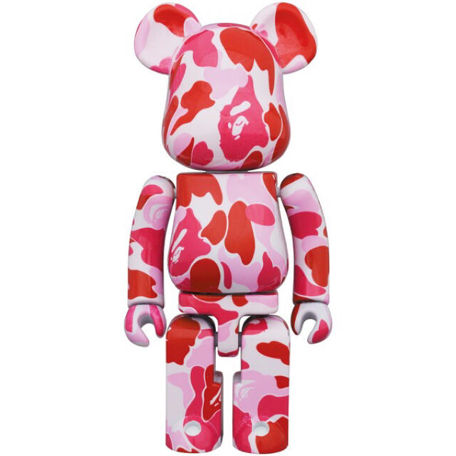 MEDICOM TOY(メディコムトイ)の超合金 BE@RBRICK ABC CAMO ベアブリック ピンク pink ハンドメイドのおもちゃ(フィギュア)の商品写真