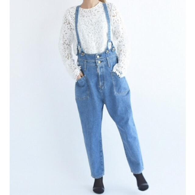 Spick & Span(スピックアンドスパン)のSpick & Span 別注 SOMETHING サムシング デニムサロペット レディースのパンツ(サロペット/オーバーオール)の商品写真