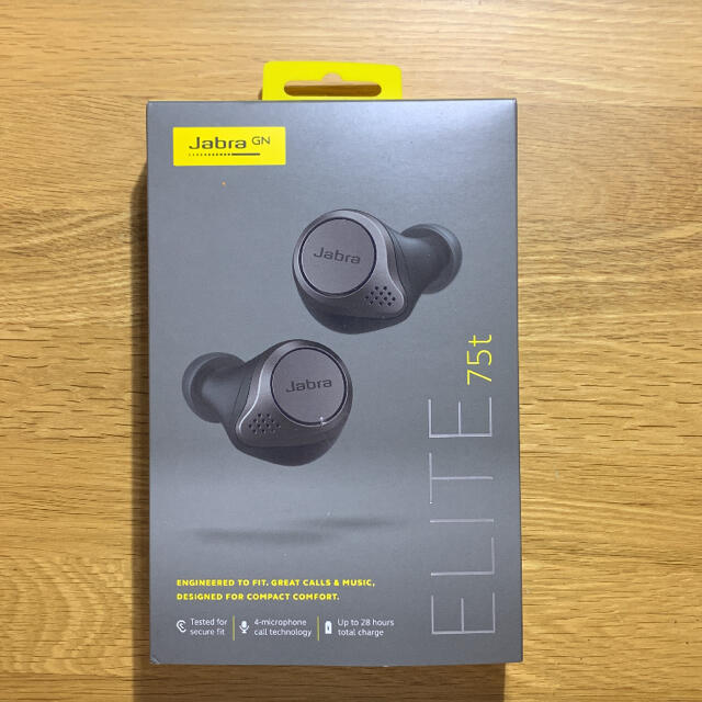 Jabra 完全 ワイヤレス イヤホン Elite 75t チタニウムブラック ...