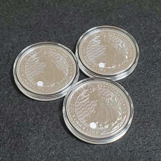 イギリス 2021年 ブリタニア 銀貨 3枚セット 新品 未使用 英国 純銀 - clovereducacion.com