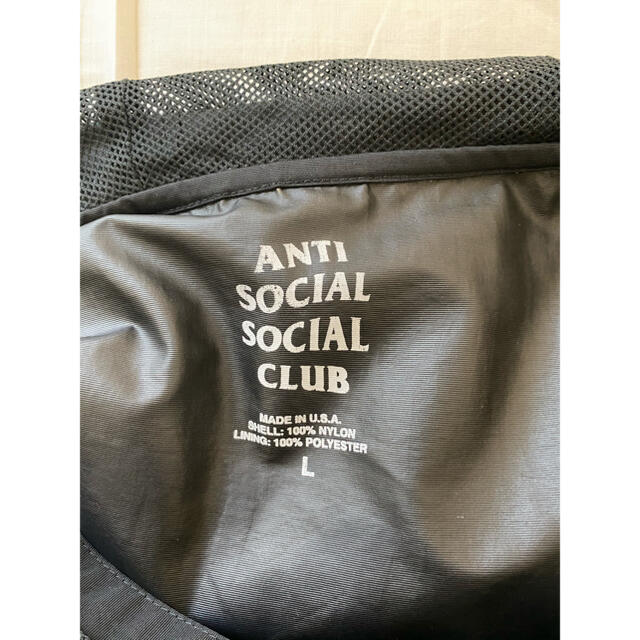 anti social social club コーチジャケット