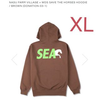 WDS SAVE THE HORSES HOODIE / BROWN  XL(パーカー)