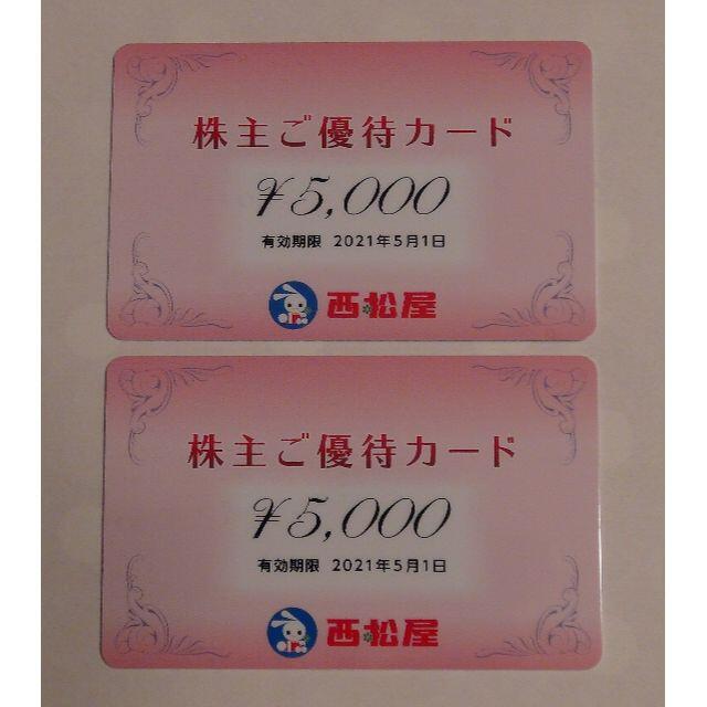 西松屋 株主優待カード＿10000円分＿有効期限2021年5月1日　※送料無料