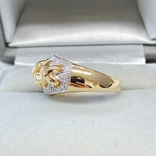 ★ 美品 K18 ダイヤ 0.13ct ゴールド リング 12号 指輪 レディースのアクセサリー(リング(指輪))の商品写真