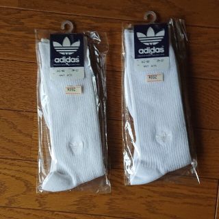 アディダス(adidas)のアディダス靴下 白 ２足セット 25～27cm 未使用(その他)