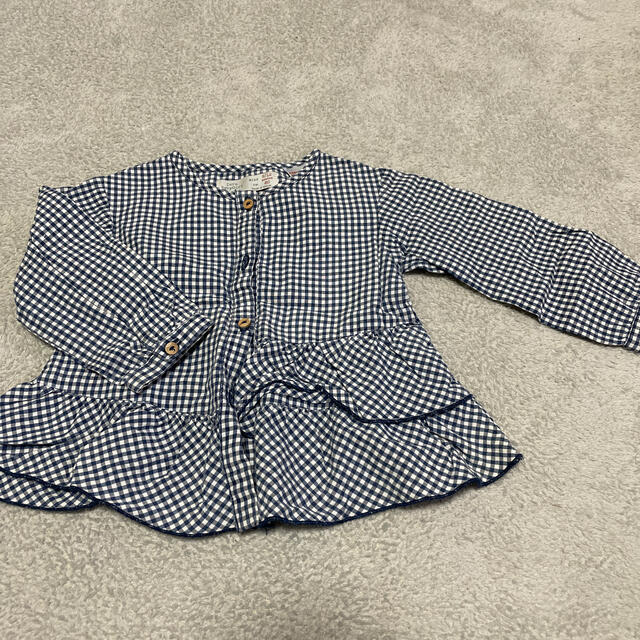 ZARA KIDS(ザラキッズ)のZARA ザラ ブラウス シャツ チェック キッズ/ベビー/マタニティのベビー服(~85cm)(シャツ/カットソー)の商品写真