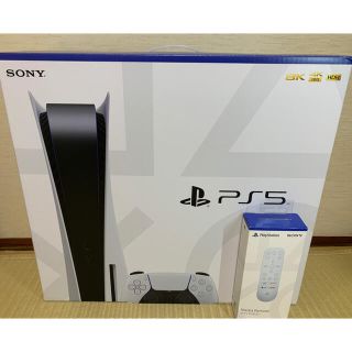 プレイステーション(PlayStation)のPS5 PlayStation5 本体 通常版 +メディアリモコン 中古美品(家庭用ゲーム機本体)