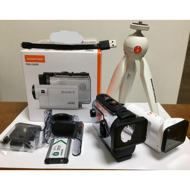 美品!全揃い!SONY アクションカム FDR-X3000 - ビデオカメラ