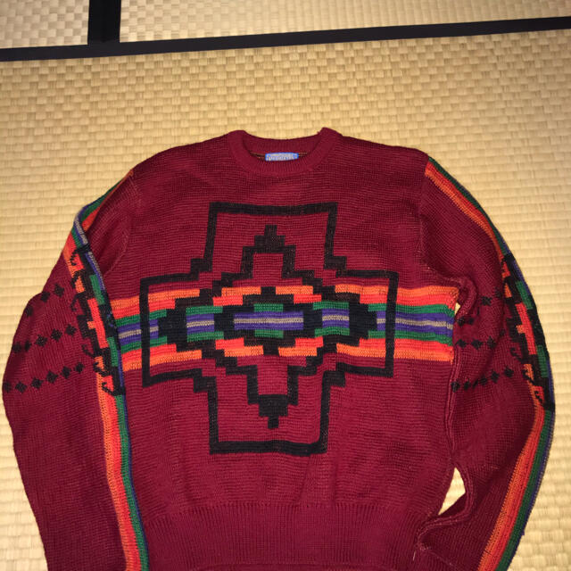 PENDLETON(ペンドルトン)の【ペンドルトン★USA製70sヴィンテージネイティブ柄バージンウール メンズのトップス(ニット/セーター)の商品写真