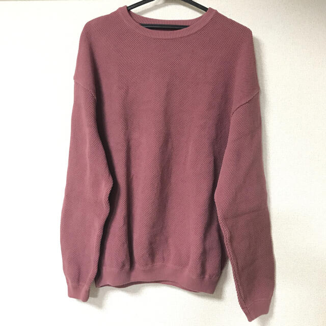 crepuscule  MOSS STITCH L/S SWEAT PINK