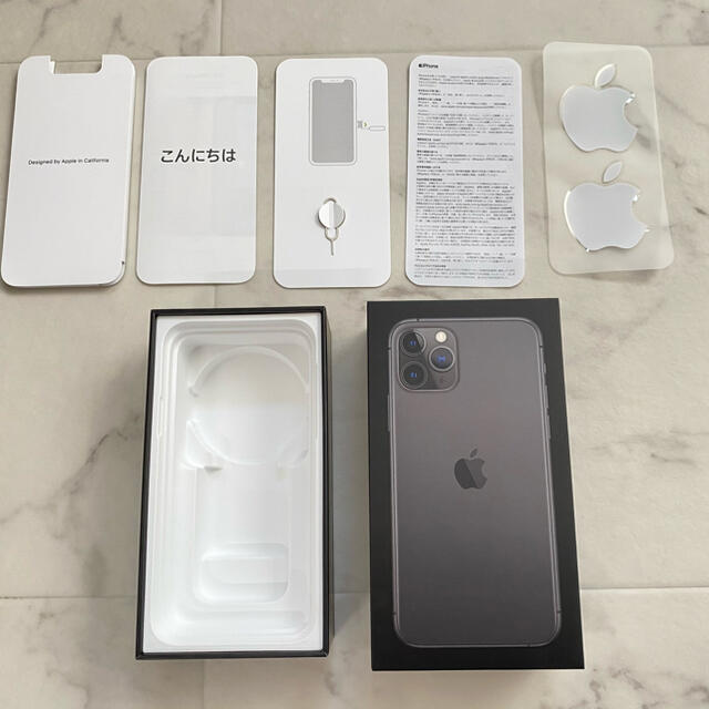iPhone11pro 箱 iPhone11Pro 64GB ゴールド箱とシールのみ