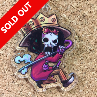【ONE PIECE】ブルック（ドレスローザ ver.）【アクリルキーホルダー】(キーホルダー)
