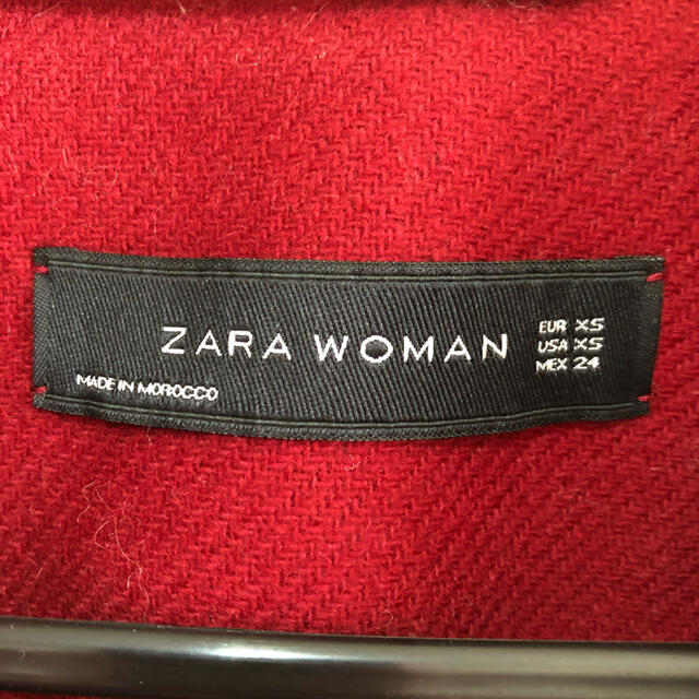 ZARA(ザラ)のsolid様 ZARA RED チェスターコート レディースのジャケット/アウター(チェスターコート)の商品写真