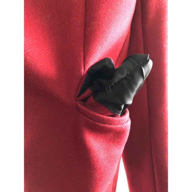 ZARA(ザラ)のsolid様 ZARA RED チェスターコート レディースのジャケット/アウター(チェスターコート)の商品写真