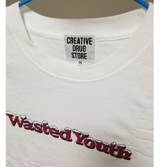 Lサイズwasted youth × creative drug store ロンT