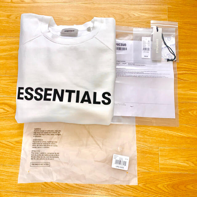 新品 ☆ PACSUN 購入 essentials ホワイト L