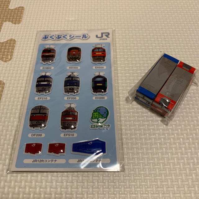 JR(ジェイアール)のJR貨物 機関車 ぷくぷくシール & 消しゴム エンタメ/ホビーのテーブルゲーム/ホビー(鉄道)の商品写真