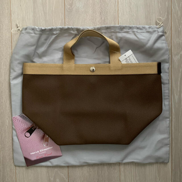 高評価の贈り物 Herve トープ×ゴールド エルベシャプリエ 707GP