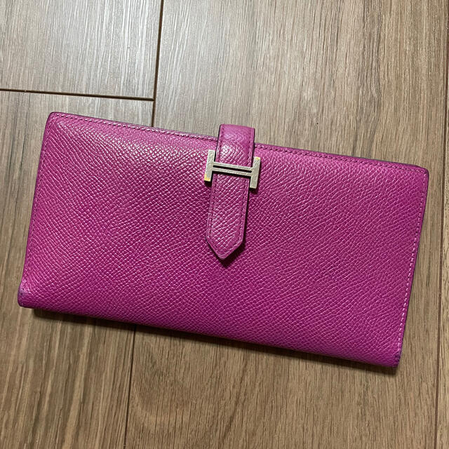 早い者勝ち ️ HERMES エルメス ベアンスフレ パープル 紫 長財布 直販