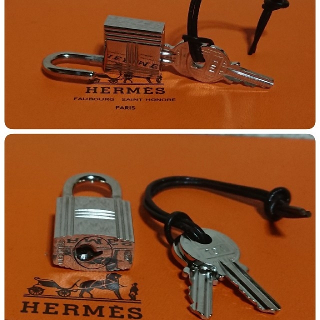 Hermes(エルメス)のHERMESシルバー カデナパドロック南京錠、鍵2本付き！ メンズのアクセサリー(ネックレス)の商品写真