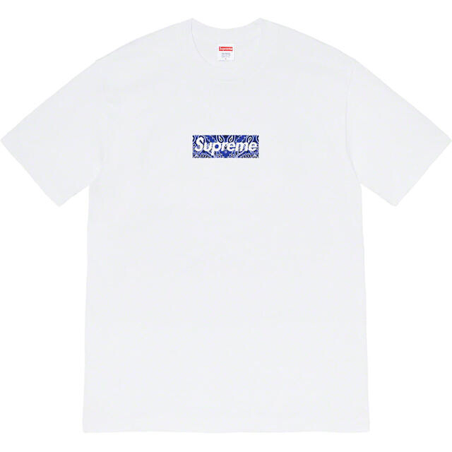 Supreme bandana box logo tee バンダナ　white