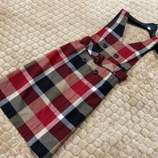 バーバリーブルーレーベル(BURBERRY BLUE LABEL)のブルーレーベル　クレストブリッジ    今期品　ワンピース　ジャンパー　スカート(ひざ丈ワンピース)