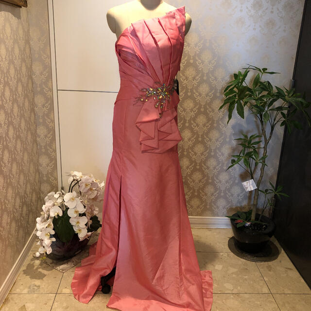 カラードレス ロング 右スリット 上品優美✨キャバ ナイトドレス 人気