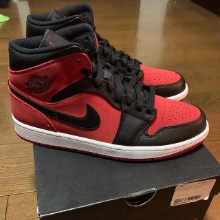 ナイキ(NIKE)のnike air jordan1 mid gym red ナイキ　ジョーダン1 (スニーカー)