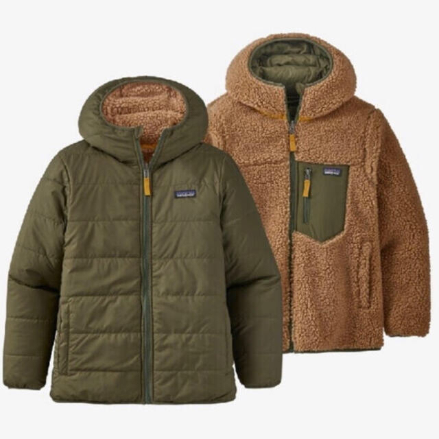 patagonia(パタゴニア)の【未使用品】Patagonia ボーイズリバーシブルフーディー レディースのジャケット/アウター(ブルゾン)の商品写真