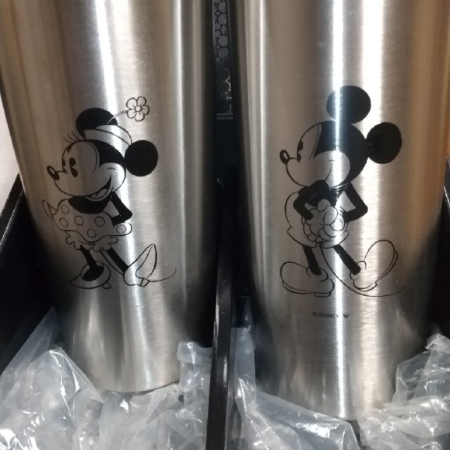 Disney(ディズニー)のディズニーステンレスグラス新品ペア インテリア/住まい/日用品のキッチン/食器(グラス/カップ)の商品写真